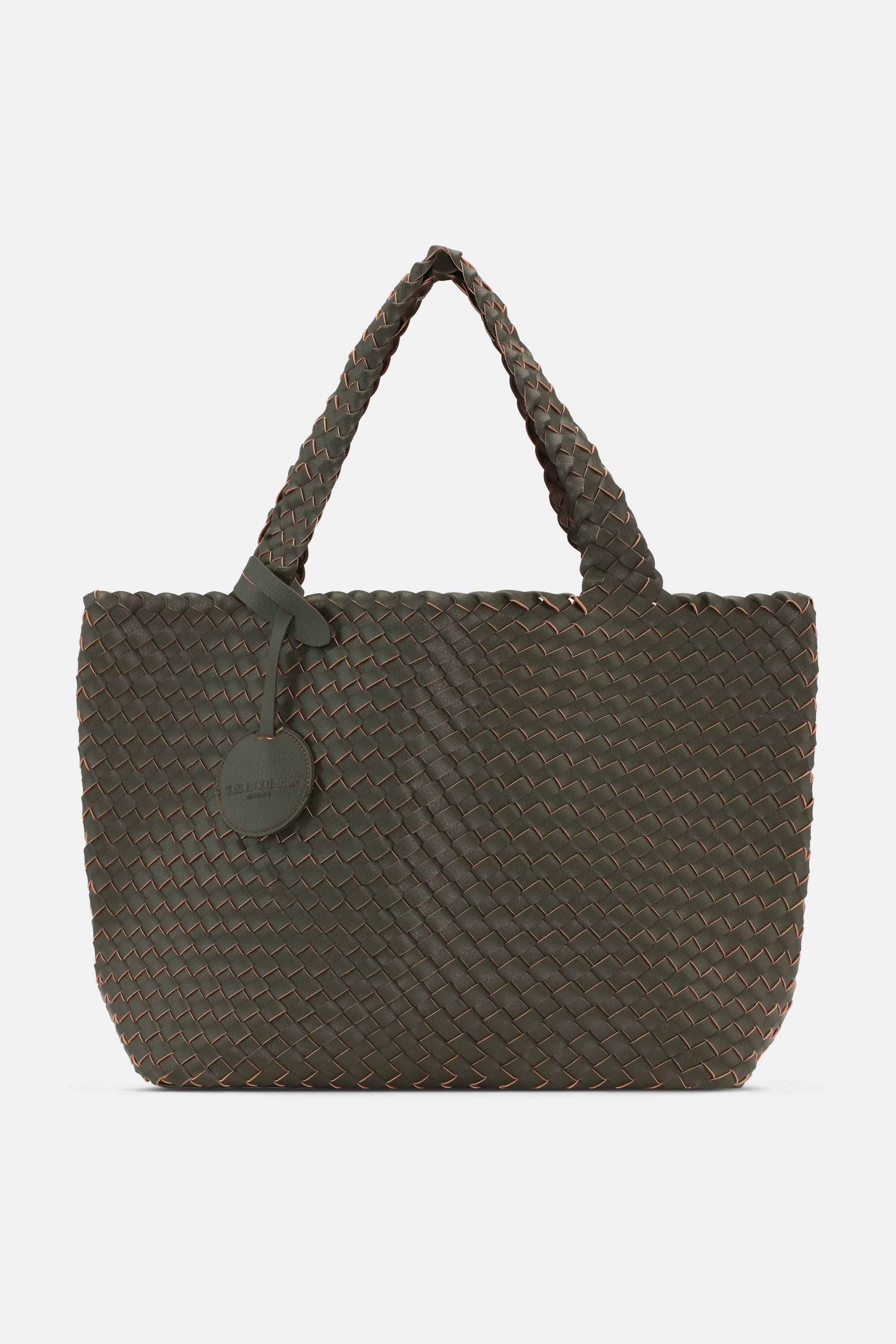 Tote Bag Flettet - Army Olive Leaf